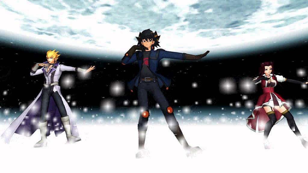 Yu-Gi-Oh! 5D's MMD: Shake It! [Yusei, Jack, & Aki]