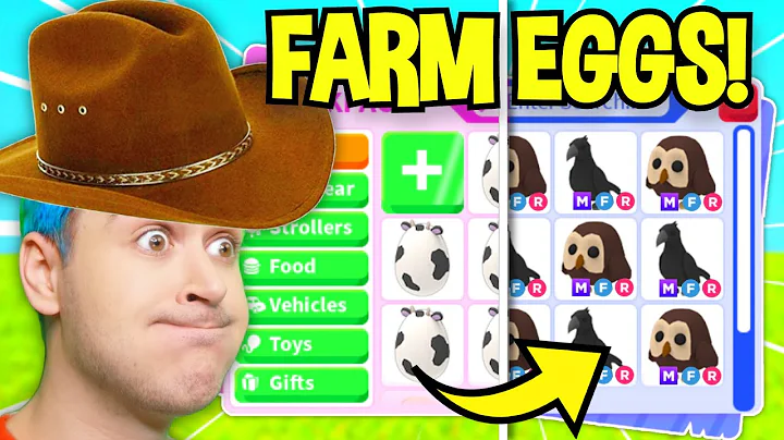 OPENING 100 *FARM EGGS* In Adopt Me!! COW BOY Jeffo's EXPENSIVE UNBOXING With INSANE LUCK!! (Roblox)