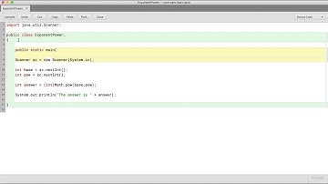 How to make an exponent calculating program in java