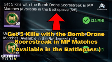How to Get 5 Kills with the Bomb Drone Scorestreak in MP Matches (Available Battlepass) Cod Mobile