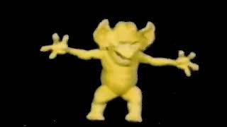 Funny Little Yellow Creature Does A Funny Little Yellow Dance