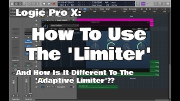 Logic Pro X - How To Use The Limiter