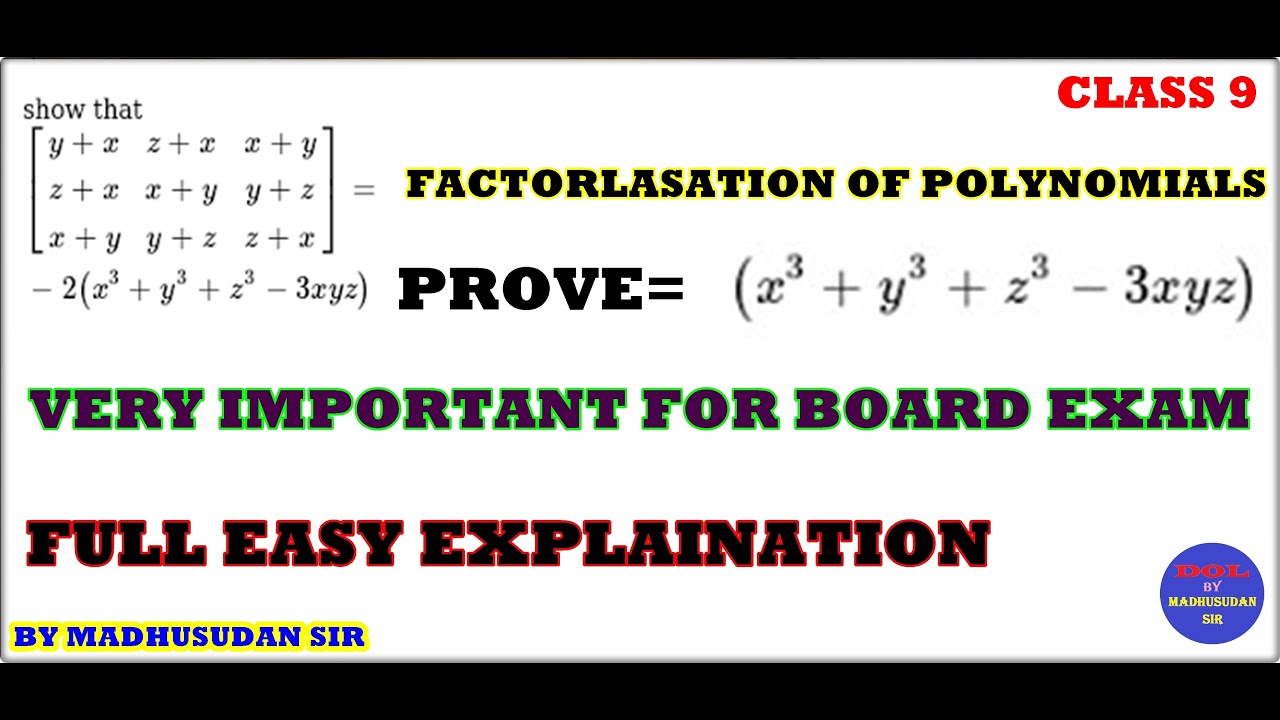 Prove X3 Y3 Z3 3xyz Or Algebric Formula Dream Of Life Youtube Prove X3 Y3 Z3 3xyz Or Algebric Formula Dream Of Life Youtube