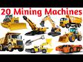 20 खुदाई मशीन नाम | Learn Mining Equipment English Hindi | Industrial Machines Vocabulary