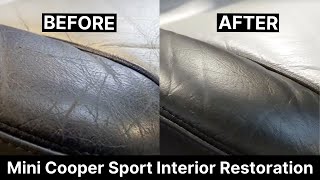 Metallic Effect Leather | Mini Cooper Sport | Leather Cleaning and Restoration | leathercare.com