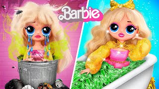 Barbie from Broke to Rich / 34 DIYs for LOL Surprise