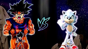 Manga Goku V3 OP VS Sonic TP V4 OP (all form) in Jump Force Mugen