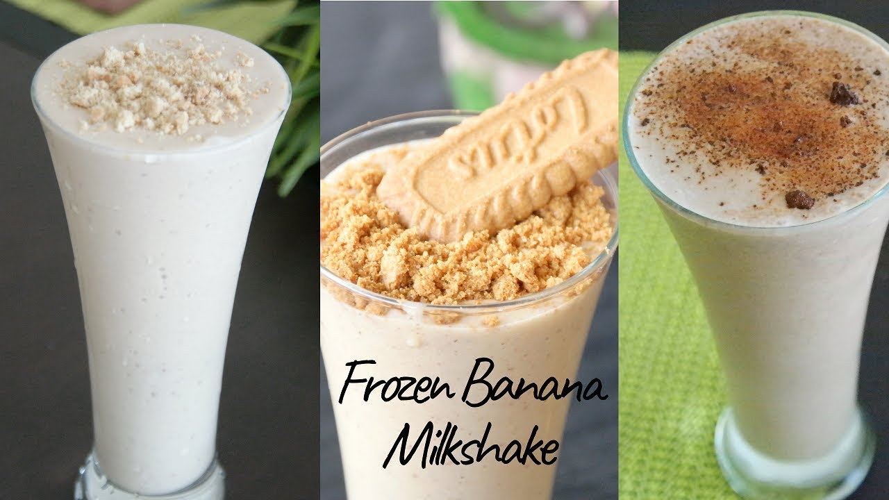 Frozen banana Milkshake/ Thick Milk shake
