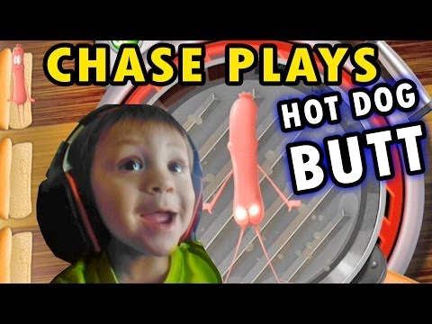 Chase plays "Hot Dog Butt" + 2 Player Flappy Bird (2 Yr. Old Face Cam)