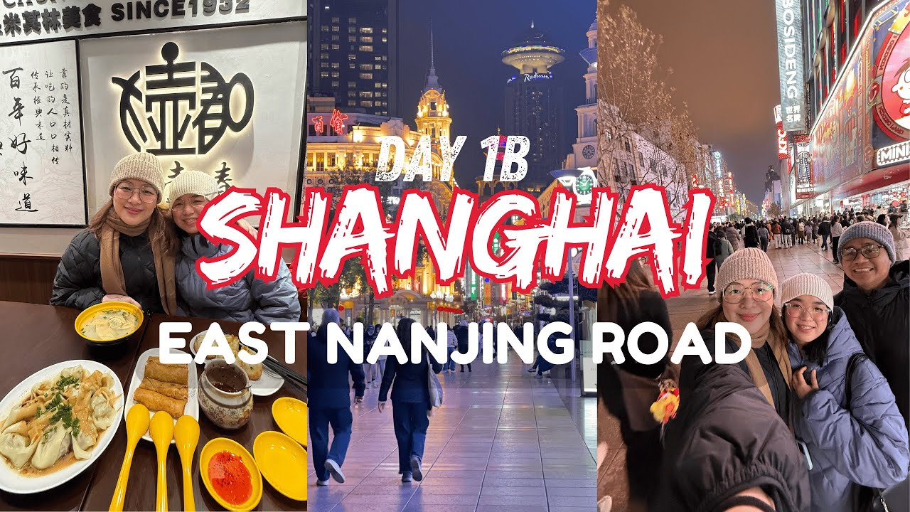 Shanghai Day 1B: East Nanjing Road Night Walk & Da Hu Chun Sheng Jian (Michelin-recommended)