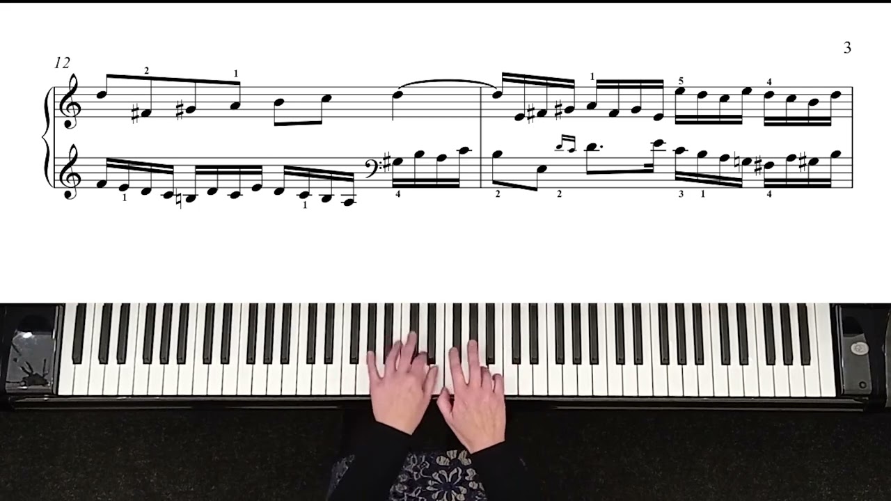 Bach - Invention No. 1 - BWV 772 - 71,800pts - YouTube