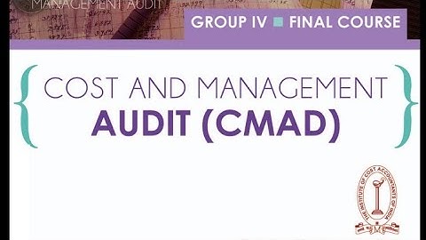COST & MANAGEMENT AUDIT CMA FINAL LECTURE-1 (Intro , Cost Records & Audit Rules, Cost Auditor)