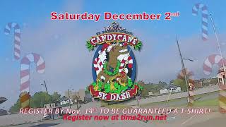 CandyCane Run Dec 2017 #2 race course cartoon effect