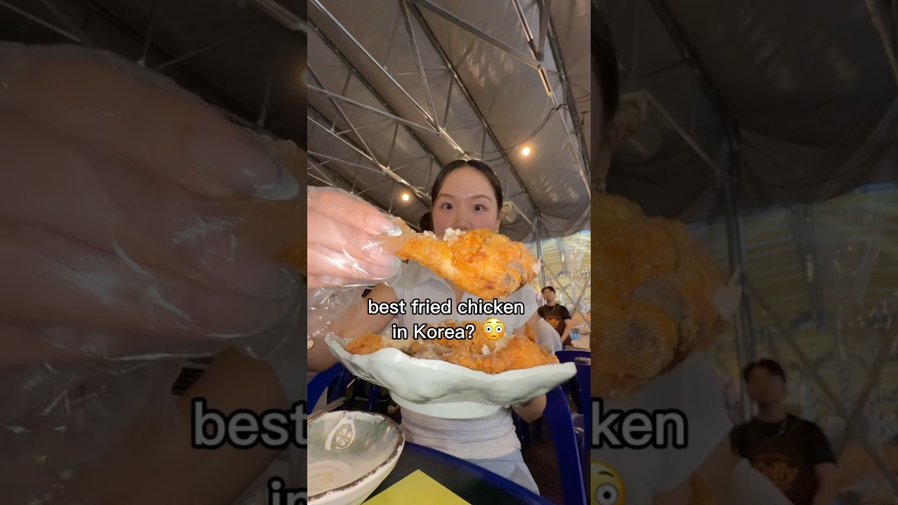 KFC in Korea hits different 🍻🇰🇷🍗 #kfc #korean #friedchicken