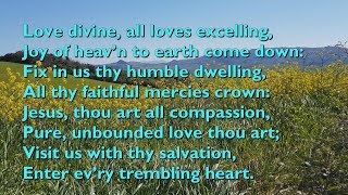 Love Divine, All Loves Excelling (Tune: Blaenwern - 3 double vv) [with lyrics for congregations]