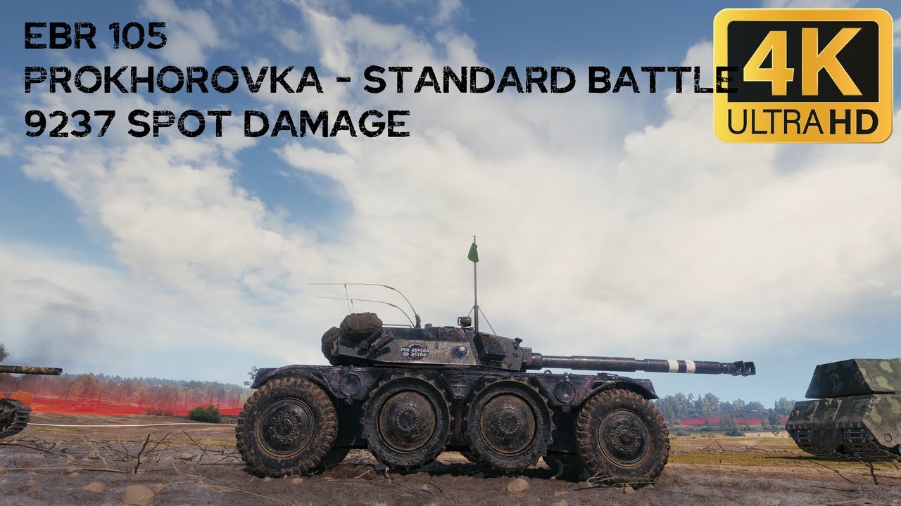 EBR 105 9,2k spot damage 3 frags on Prokhorovka - World of Tanks