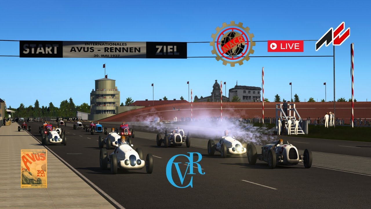 1937 AVUS RENNEN Online Race 8 Laps ASSETTO CORSA - YouTube