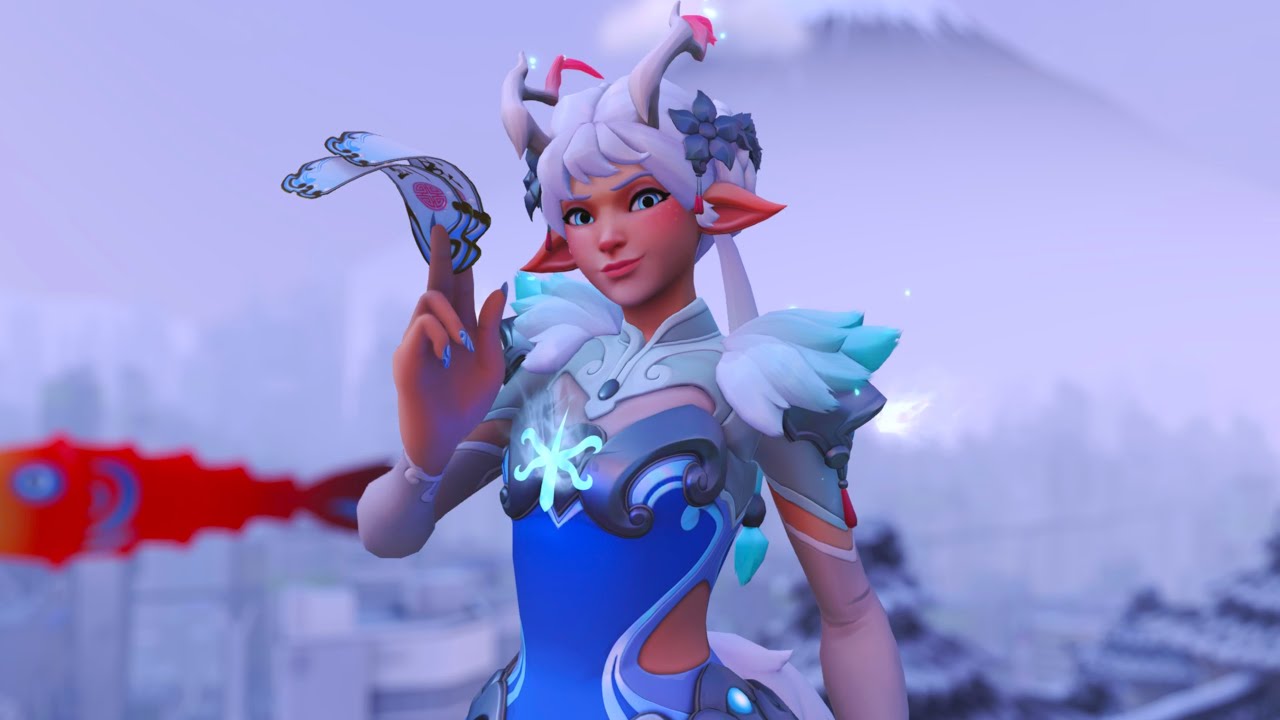 NEW Bai Ze Kiriko Skin Showcase | Overwatch 2 - YouTube