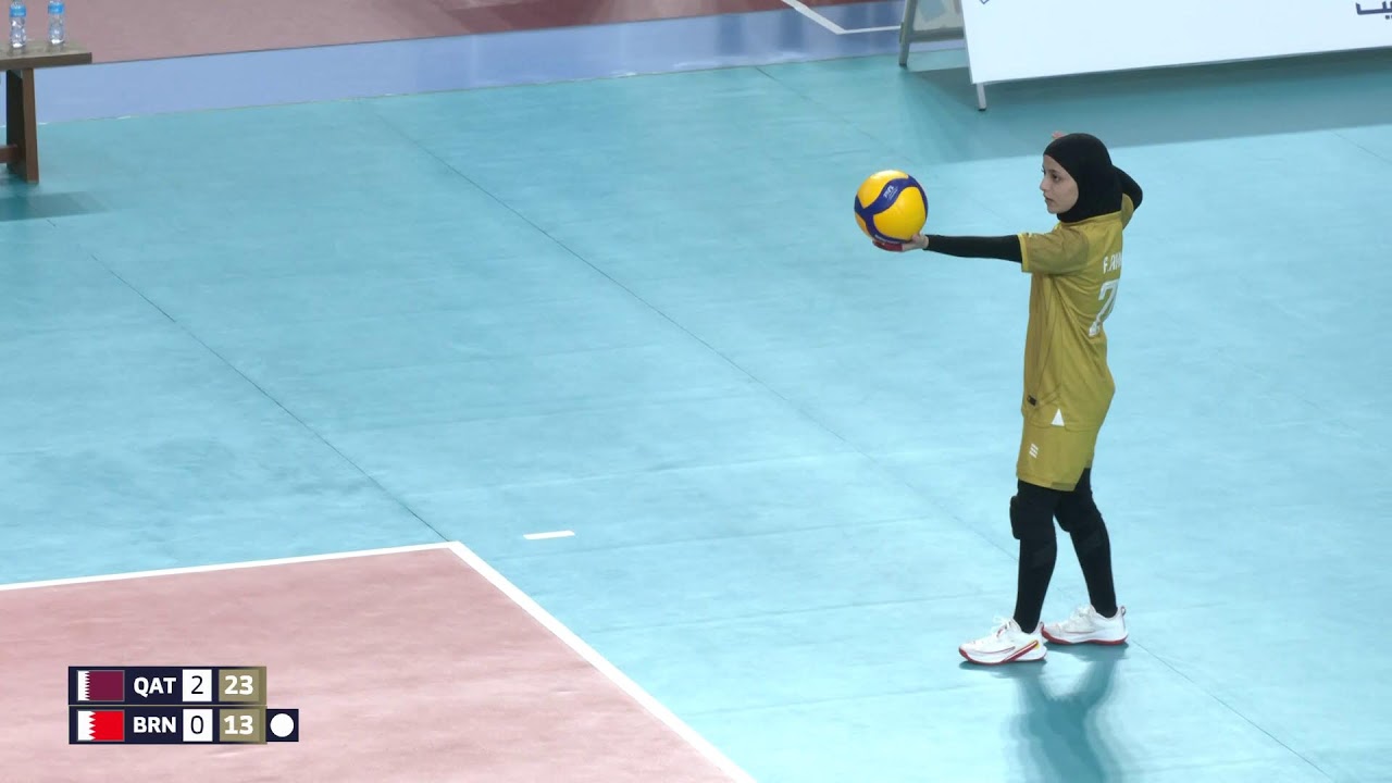 Asian Youth Games Bahrain -Volleyball Girls - Qatar  VS Bahrain