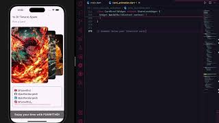 Flutter Custom Card Animation with Haptic Feedback | FunWithD