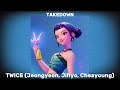 TWICE Jeongyeon Jihyo Cheayoung TAKEDOWN Speed Up Kpop Demon Hunter OST TWICE Jeongyeon Jihyo Cheayoung TAKEDOWN Speed Up Kpop Demon Hunter OST