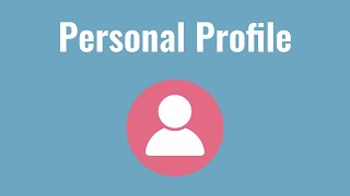 How to Update your Personal Profile