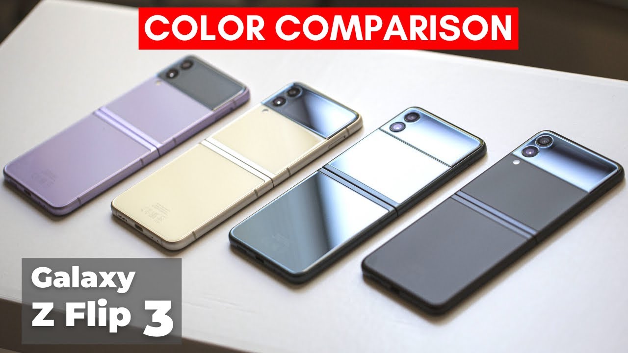 Samsung Galaxy Z Flip 3 Color Comparison! 