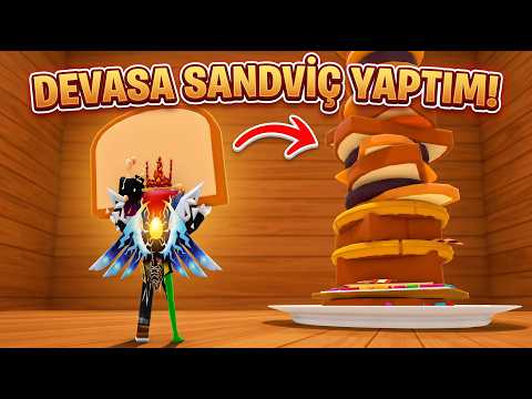 DÜNYANIN EN BÜYÜK SANDVİÇİNİ YAPTIM! | ROBLOX My Giant Sandwich