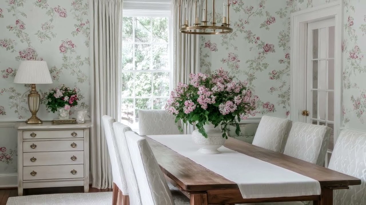Bunny Williams Dining Room Ideas with Traditional Maximalism & Vintage Layering