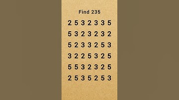 Find the number 235 - Math Quiz #math #quiz #shorts