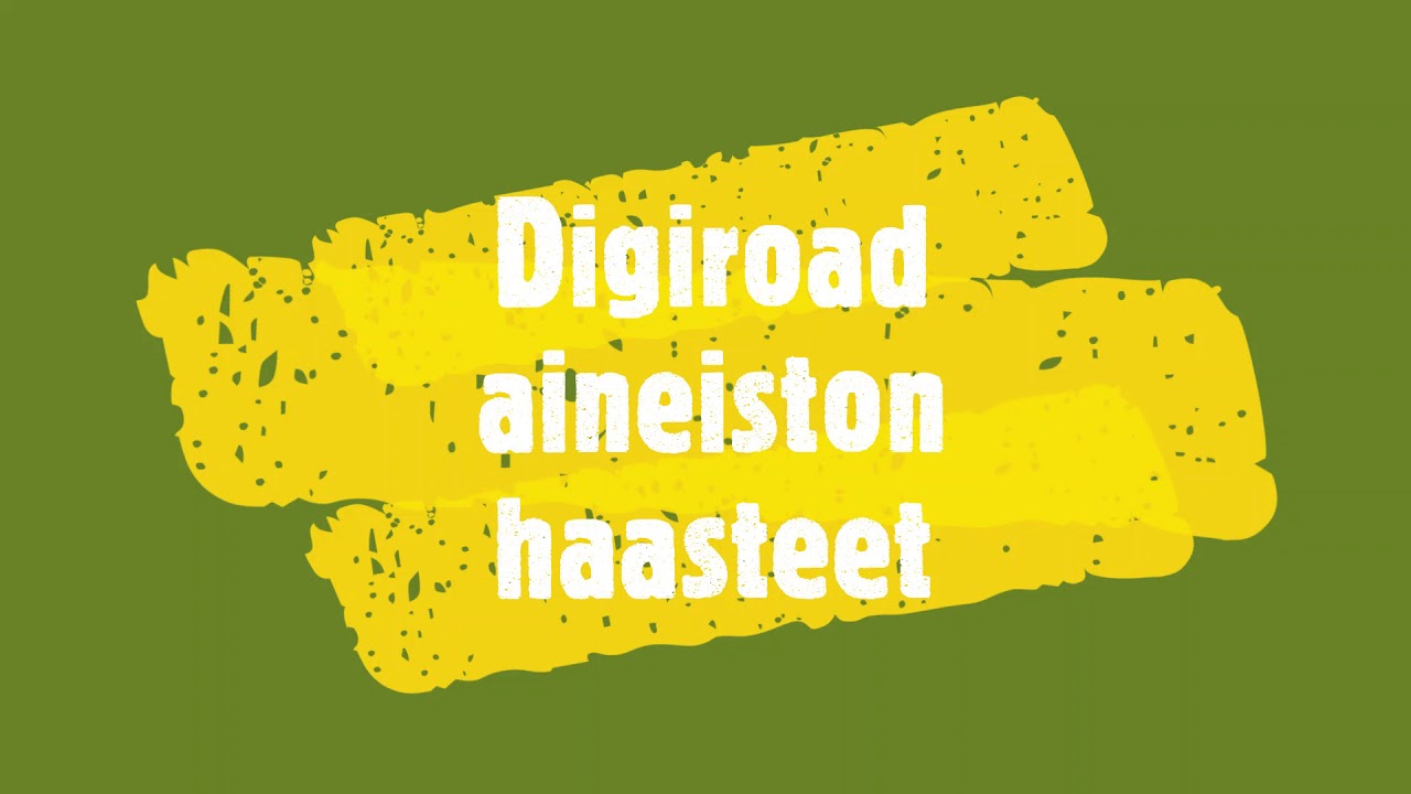 Digiroad aineistohaasteita