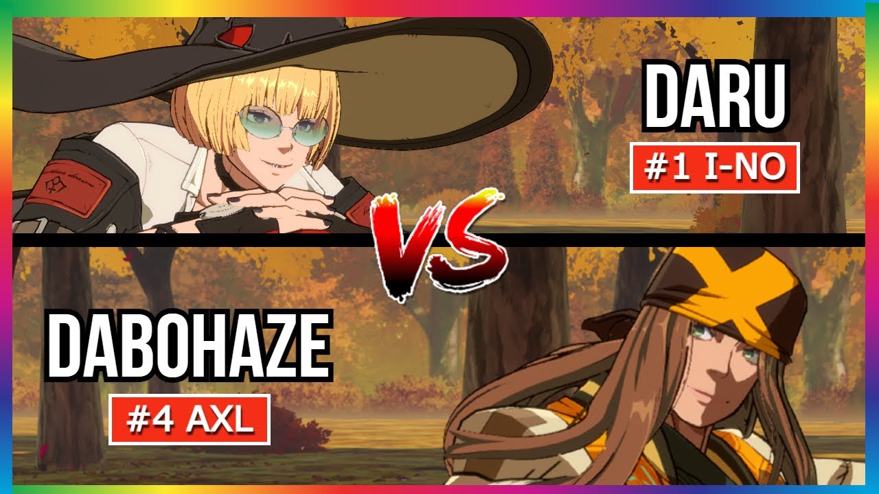 GGST Replay #1 I-No (Daru) vs #4 Axl (Dabohaze)