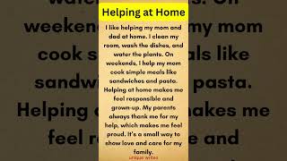 English Story | Helping at Home | Learn English Through Story