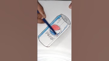 Pepsi can drawing #shorts #youtubeshorts #pepsi #drawingrealisticdrawing