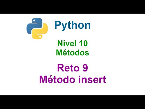 Python - Level 10 - Challenge 9 - Everything in its place (insert method)