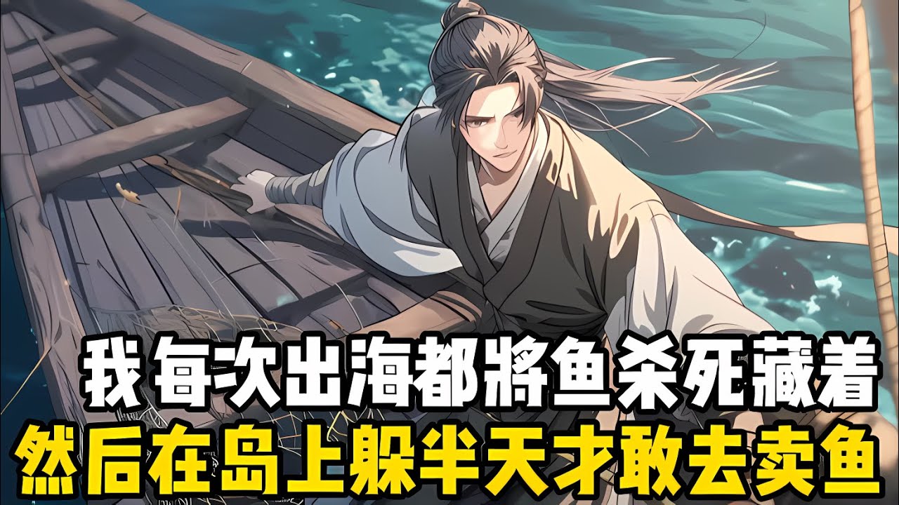 我每次齣海捕魚，都要將自傢魚塘內的魚殺死後藏在身上，接着在無人的小島上躲上半天，我這纔敢直奔魚欄去賣魚#漫画 #小说 #玄幻