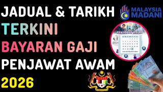 Tarikh Terkini Bayaran Gaji Penjawat Awam 2026
