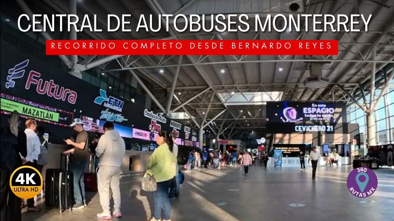¿Conoces la Central de Autobuses de Monterrey? Recorrido Completo 2026 🇲🇽 | Walk POV
