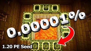 RARE Minecraft Stronghold Seed for Bedrock! (Best Minecraft 1.20 PE Seeds)