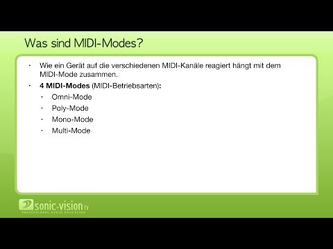 13.3 MIDI-Kanäle und MIDI-Modes