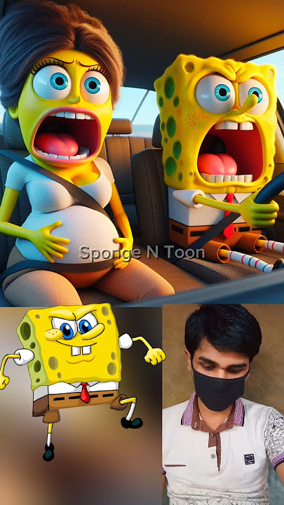 SpongeBob Teams With Pregnant X 😱💥| SpongeBob SquarePants #shorts #spongebob #pregnant