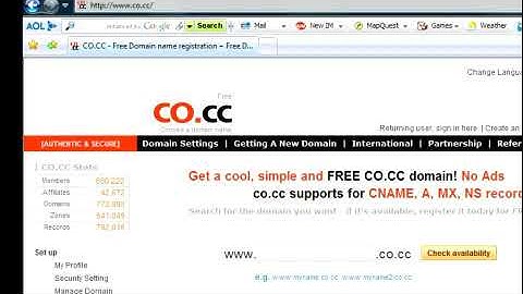 Register a Domain Name for Free