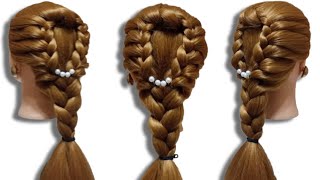 Easy And Beautiful Braid Hairstyle For Long Hair  #hairstyle #hair #simplehairstyle #hairstylegirl Resimi