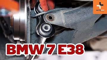 How to change rear suspension arm BMW 7 E38 TUTORIAL | AUTODOC