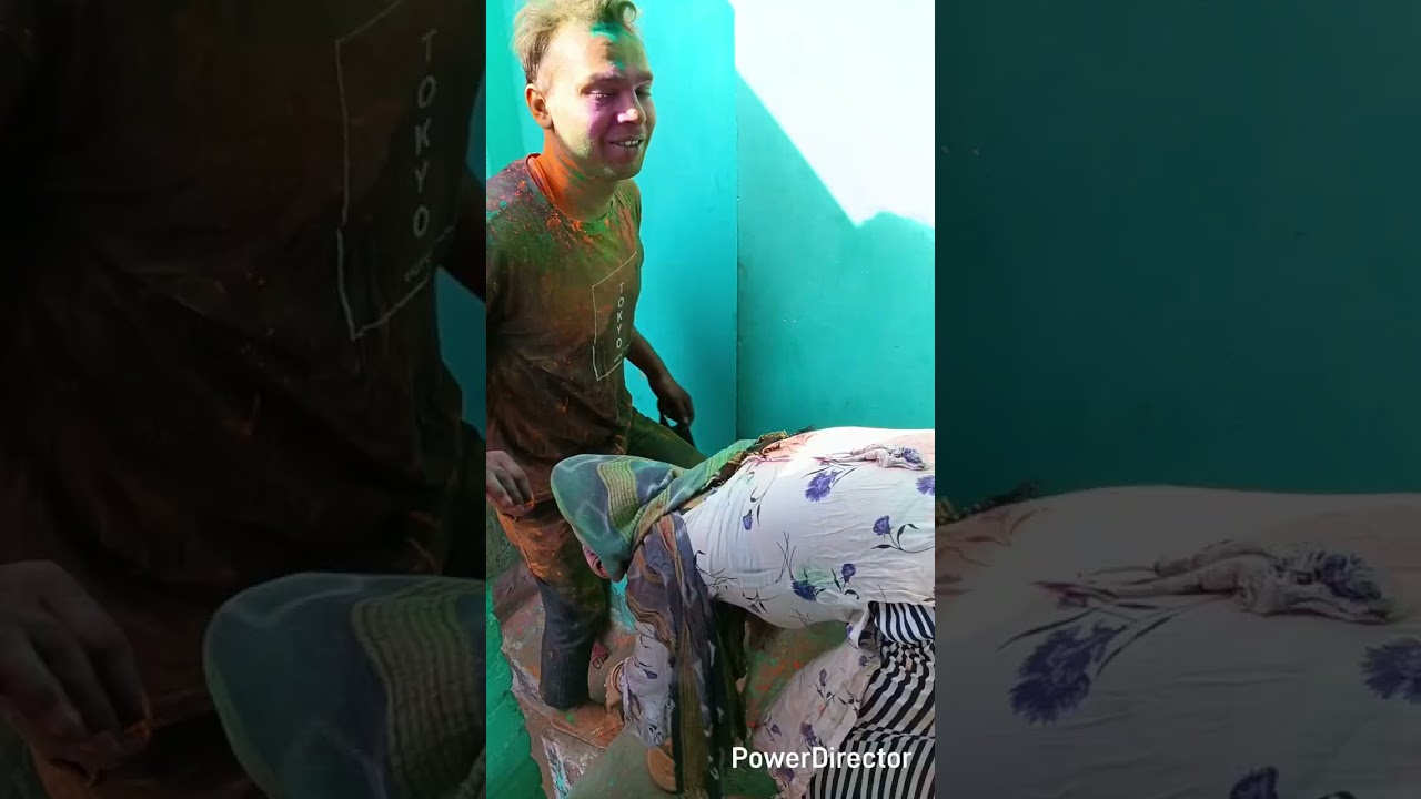 Nai bhabhi ki pahli Holi superhit putai video 