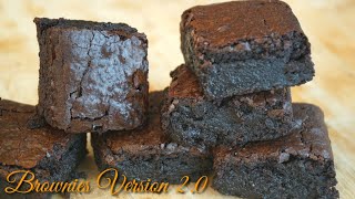 PERFECT BROWNIES RECIPE VERSION 2.0 /THICK, MOIST FUDGY, CHEWY