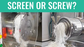 Screen Vs Screw Extrusion, Which Is Best? Wet Granulation