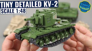 Tiny but Detailed KV-2 Scale 1:48 Heavy Tank - COBI 2731 (Speed Build Review)