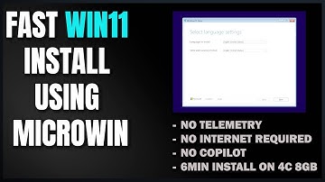 Install Win 11 in 6 Mins | MicroWin Debloat with WinUtil #Windows11