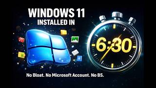 Install Win 11 in 6 Mins | MicroWin Debloat with WinUtil #Windows11